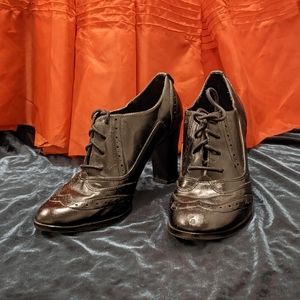 Lace-up Ankle Boots, Size 8